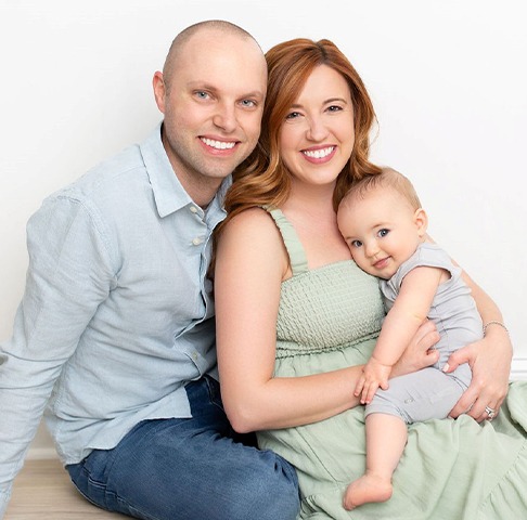 Doctor Thornton with his wife and child