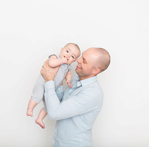 Doctor Thornton with his child